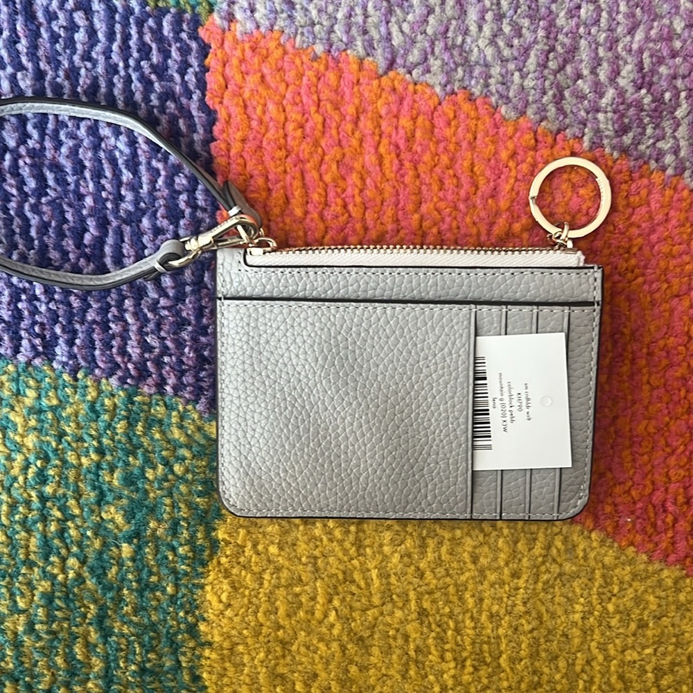 Kate Spade Lena Colorblock Small Card and Keys Holder Wristlet - Picture 2 of 4